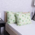 Наволочка Бязь детская 366/2 Жирафики цвет зеленый в упаковке 2 шт 50/70 см