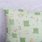 Наволочка Бязь детская 366/2 Жирафики цвет зеленый в упаковке 2 шт 50/70 см