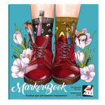 Альбом для рисования маркерами 195х195 мм, 40 л, блок - белая маркерная бумага 80 г/м?, арт. 60504 ТВОРЧЕСКИЕ БОТЫ /обложка полноцветная печать, клеевое скрепление с откидной крышкой, УФ-лак сплошной/