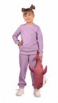 Костюм детский футер 3-х нитка петля пенье "Симба" лила