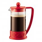 Кофейник с прессом Brazil 0.35л красный