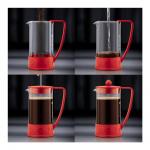 Кофейник с прессом Brazil 0.35л красный