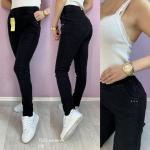 Джеггинсы 7325 SIZE PLUS с начёсом черные IN