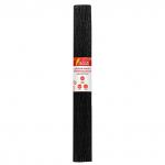 Бумага гофрированная (креповая) ДЛЯ ФЛОРИСТИКИ 110г/м, черная, 50х250см, ОСТРОВ СОКРОВИЩ, 112543