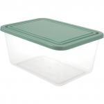 Контейнер 2л С КРЫШКОЙ, герметичный, универсальный, хранение и СВЧ, (в10*ш15*г20,5 см), IDEA, М 1453