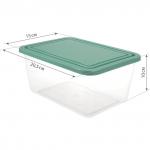 Контейнер 2л С КРЫШКОЙ, герметичный, универсальный, хранение и СВЧ, (в10*ш15*г20,5 см), IDEA, М 1453