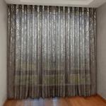 Занавеска 3-04, 270х400, серебро(имитация льна)