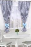 Комплект штор 10771 серо-голубой (ед.)