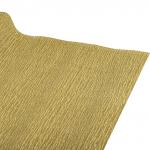 Бумага гофрированная (креповая) МЕТАЛЛИК 110г/м, ЗОЛОТАЯ, 50х250см, ОСТРОВ СОКРОВИЩ, 112551