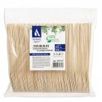 Ложка одноразовая деревянная 160мм, КОМПЛЕКТ 100шт, БЕЛЫЙ АИСТ, 607573