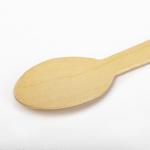 Ложка одноразовая деревянная 160мм, КОМПЛЕКТ 100шт, БЕЛЫЙ АИСТ, 607573