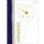 Тетрадь А4 80л. HATBER гребень, клетка, 3D фольга, SUPERNOVA (2 вида в спайке), 80Т4лофВ1гр