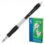 Карандаш механический 0,5 мм, PILOT H-185 Super Grip, ластик, резиновый грип, корпус черный,H-185-SL