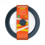 Крышка для любой сковороды и кастрюли универсальная 3 размера (22-24-26см) антрацит, DASWERK, 607586