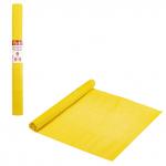 Бумага гофрированная (креповая) ДЛЯ ФЛОРИСТИКИ 110г/м, желтая, 50х250см, ОСТРОВ СОКРОВИЩ, 112540