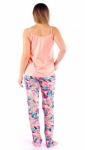 Комплект женский кулирка с брюками "Даниелла" персик
