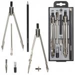 Готовальня 8 предметов, пласт. пенал, GLOBUS, НЧ8-70-60