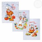 Комплект полотенец Тигран 50*60 см, - 3 шт. рогожка хлопок 100%