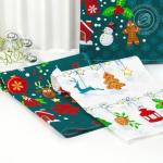 Комплект полотенец "Волшебные истории" 50*60 см - 3 шт. рогожка хлопок 100%