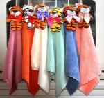 Детское полотенце с игрушкой Тигренок - Бантик 30*30 см, из микрофибры