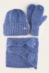 Комплект «Дарсия» (шапка+косынка+варежки)