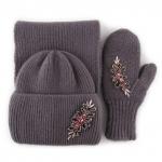 Комплект "Топаз" (шапка+шарф+варежки)