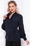 Блуза "Идеальная асимметрия" (темно-синяя) Б2955