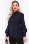 Блуза "Идеальная асимметрия" (темно-синяя) Б2955