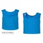 Блузка БЛ-1847-5 Blue flowers (БЛ-1845-1847-1848/)