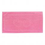 Махровое гладкокрашенное полотенце "Ручки" 34*60 см 400 г/м2 (Ярко-розовый)