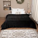 Покрывало велсофт гладкокрашенный Черный 200/220