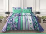Комплект постельного белья бязь Нежность (сине-зелен)