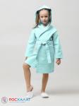 Детский вафельный халат с капюшоном В-07 (19)