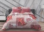 Комплект постельного белья бязь Городской пейзаж (бордо)