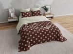 Комплект постельного белья перкаль Горошек (шоколад)