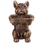 169-248 шкатулка для мелочей "собака с корзинкой" 15*19*26 см