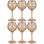 194-583 набор рюмок из 6 шт "грейс золотой" 65 мл