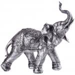 169-255 фигурка "слон в попоне" 55*40 см цвет: серебро