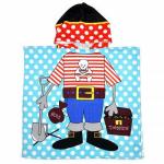 Детская накидка с капюшоном из микрофибры "Пират", арт. 58604