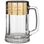 194-398 кружка для пива 500 мл "полоса версаль"