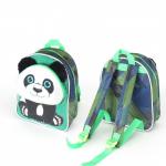 Рюкзак детский Silver Top-1046 Кроха,  прост спинка,  1отд,  1внеш карм,  зеленый  (панда)  243015
