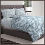 Комплект постельного белья ТМ Gala поплин евро ДиС Атлантик 9224+9225