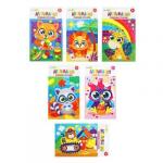 ХОББИХИТ Аппликации гелевыми стразами, картон, 15х20х1см, 6 дизайнов