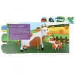 УИД Книжка с вырубкой Знакомство со зверятами 14 стр,  16х16 см,  картон