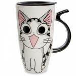 Кружка Котик с крышкой