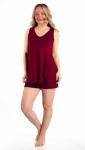 Костюм женский вискоза с шортами "Ирма" бордо