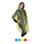 INBLOOM Дождевик-пончо ПЭ с капюшоном 20 мкм, 100х125см, 5 цветов