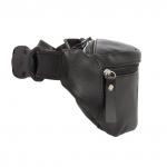 Кожаная поясная сумка Ellis Black