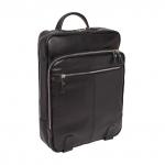 Мужской кожаный рюкзак для ноутбука Salmons Black