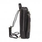 Мужской кожаный рюкзак для ноутбука Salmons Black